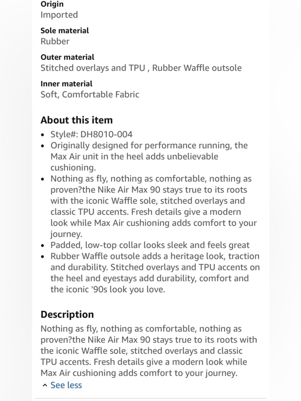 Nike Air Max 90 size 8.5 - Picture 11 of 11